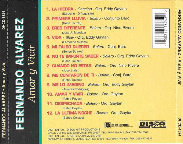 lataa albumi Fernando Alvarez - Amar Y Vivir