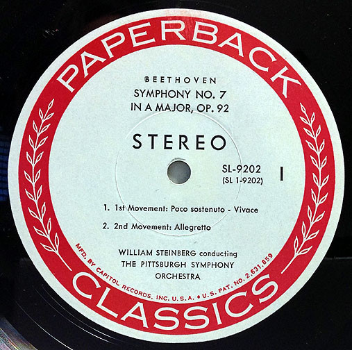 télécharger l'album William Steinberg Conducting The Pittsburgh Symphony Orchestra - Beethoven Symphony No 7 In A