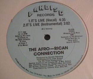 The Afro-Rican Connection – It's Live (1986, Vinyl) - Discogs