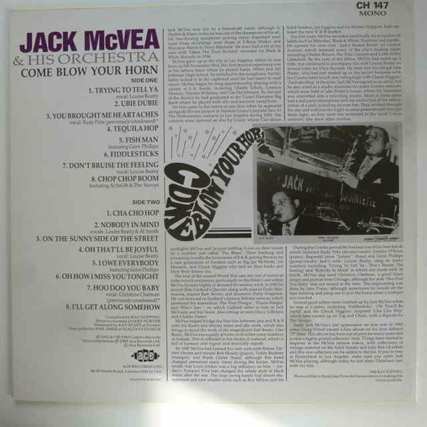 ladda ner album Jack McVea And His Orchestra - Come Blow Your Horn