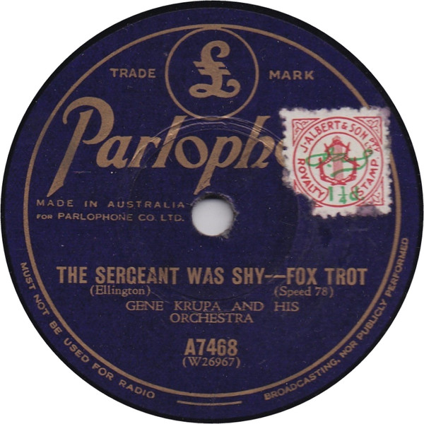 descargar álbum Gene Krupa And His Orchestra - The Sergeant Was Shy Hes Gone