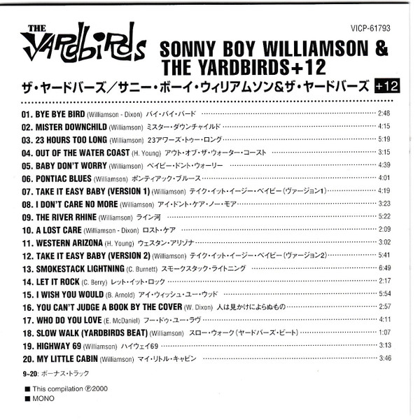 ladda ner album The Yardbirds & Sonny Boy Williamson - Sonny Boy Williamson The Yardbirds 12