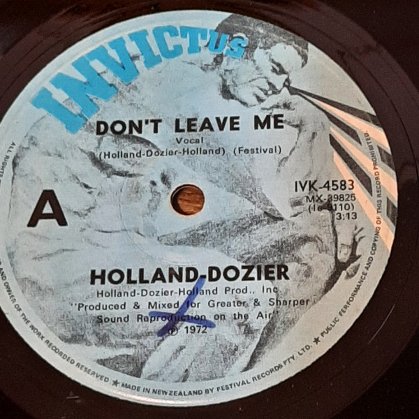 Holland-Dozier – Don't Leave Me (1973, Vinyl) - Discogs