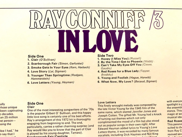 ladda ner album Ray Conniff - In Love 3