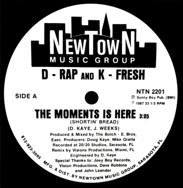 D - Rap And K - Fresh – The Moments Is Here (1987, Vinyl) - Discogs