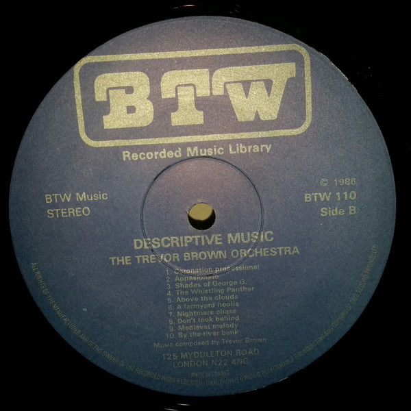 The Trevor Brown Orchestra - Descriptive Music | B.T.W. (Music) Ltd. (BTW 110) - 4