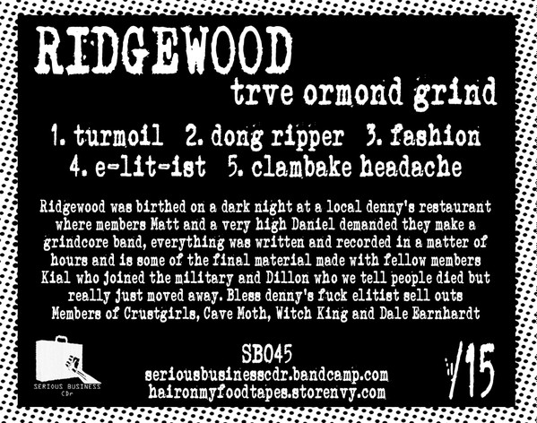 lataa albumi Ridgewood - Trve Ormond Grind