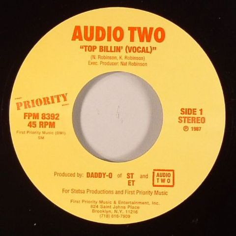 Audio Two – Top Billin' (2008, Vinyl) - Discogs