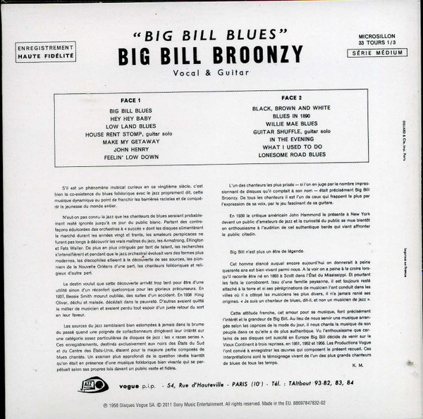 télécharger l'album Big Bill Broonzy - Anthologie du Blues Vol 2
