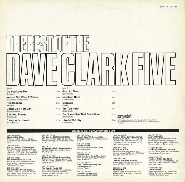 Album herunterladen The Dave Clark Five - The Best Of The Dave Clark Five