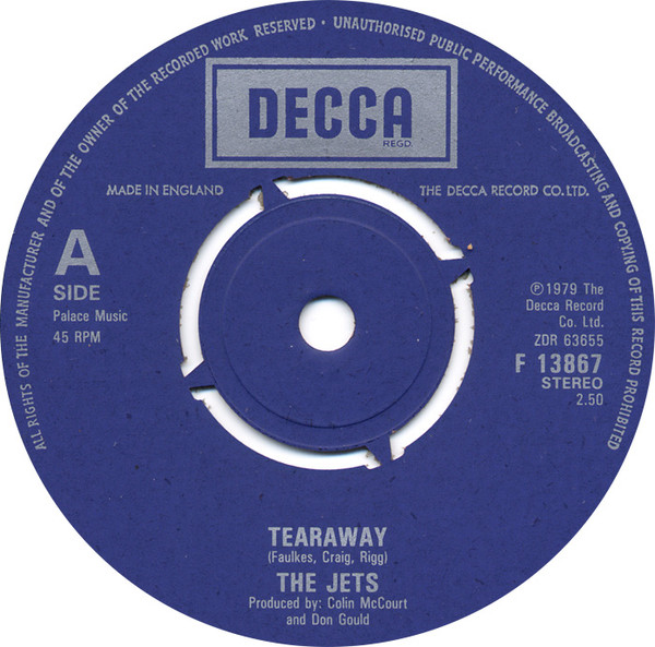 The Jets – Tearaway (1979, Vinyl) - Discogs