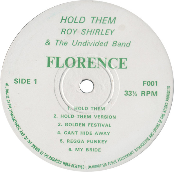 Album herunterladen Roy Shirley & The Undivided Band - Hold Them