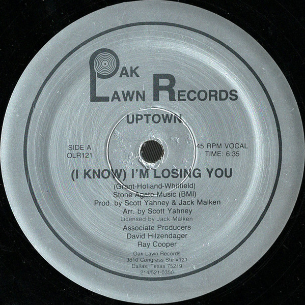 Uptown – (I Know) I'm Losing You (1987, Vinyl) - Discogs