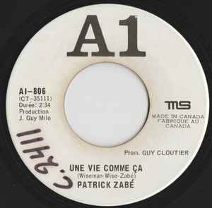 Patrick Zabé - Une Vie Comme Ça album cover