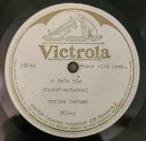 Enrico Caruso O Sole Mio 1923 Special Order Shellac Discogs