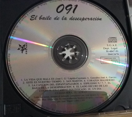 descargar álbum 091 - El Baile De La Desesperación