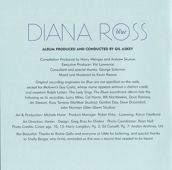 descargar álbum Diana Ross - Blue