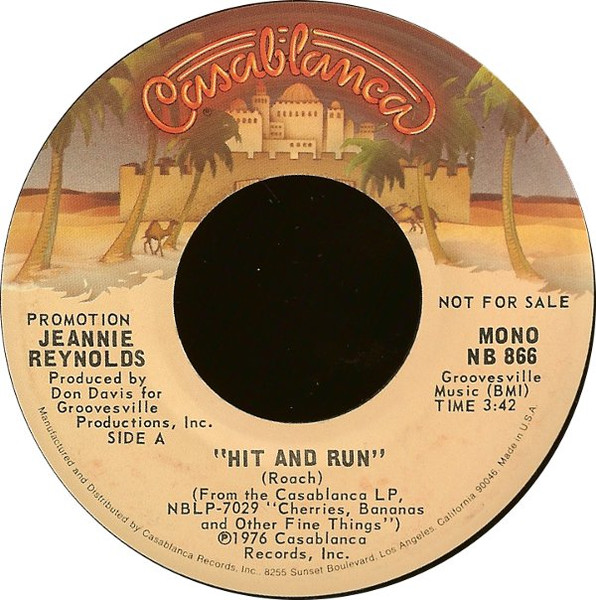 Jeannie Reynolds – Hit And Run / The Fruit Song (1976, Vinyl 