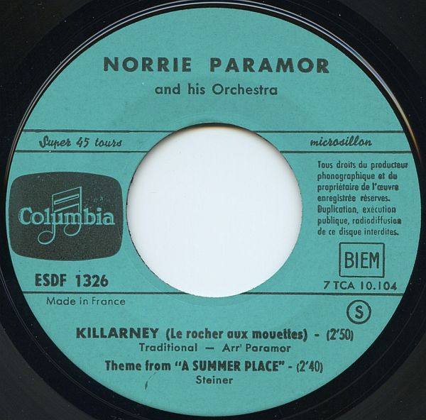 Album herunterladen Norrie Paramor And His Orchestra - Le Rocher Aux Mouettes Killarney Bande Sonore Originale De Interlude