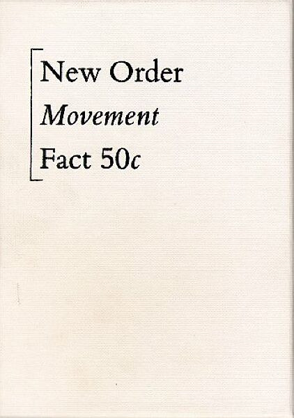 New Order – Movement (1985, Cassette) - Discogs