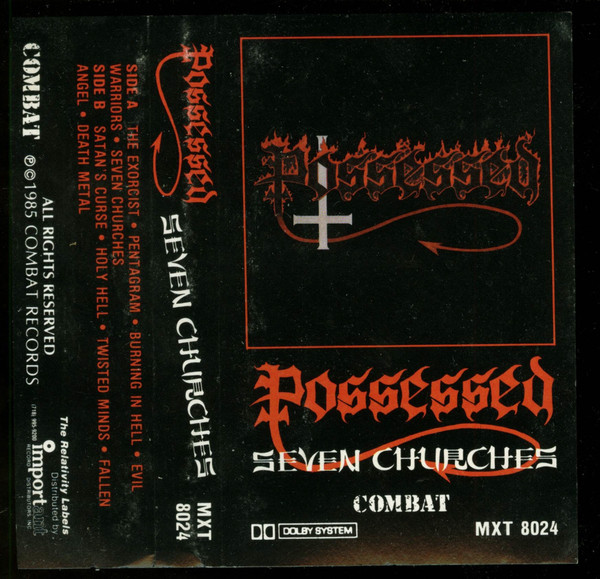 Possessed – Seven Churches (1985, Cassette) - Discogs