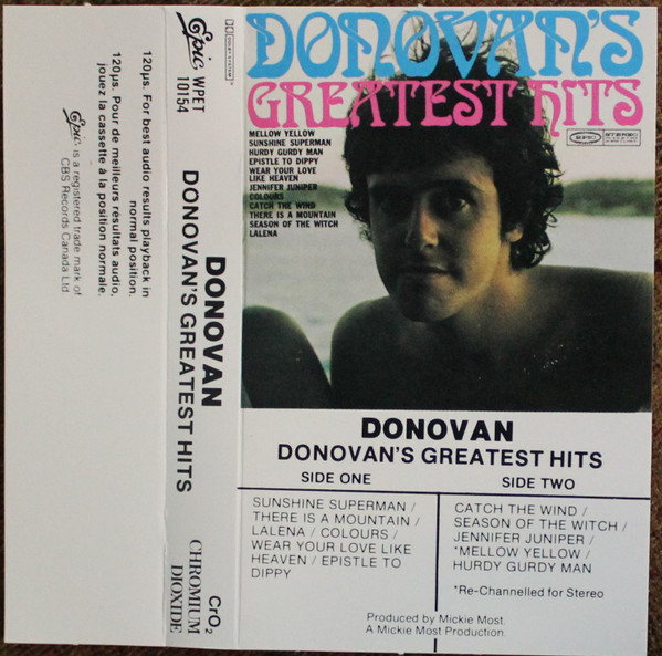 Donovan's Greatest Hits on Reel-to-Reel Tapes