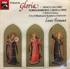 Francis Poulenc - Gloria - Piano Concerto album cover