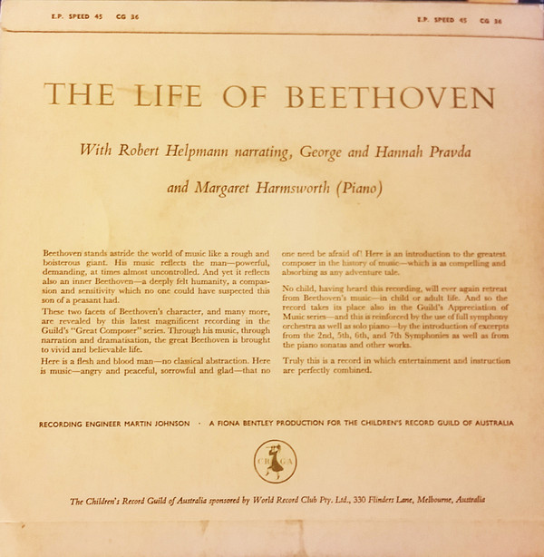 lataa albumi Beethoven, Robert Helpman - The Life Of Beethoven