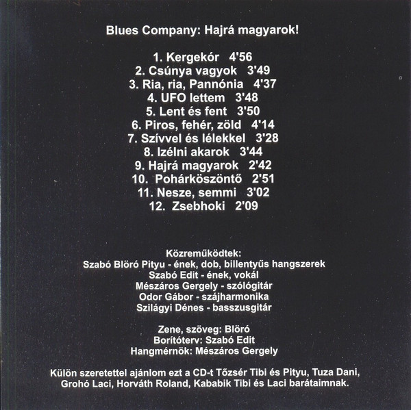 baixar álbum Blues Company - Hajrá Magyarok