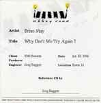 Cover of Why Don't We Try Again, 1998-07-30, CDr