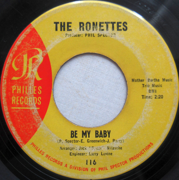 The Ronettes – Be My Baby / Tedesco And Pitman (1963, Vinyl) - Discogs