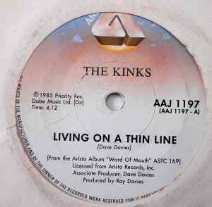 The Kinks - Living On A Thin Line album cover