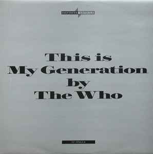 The Who - This Is My Generation album cover