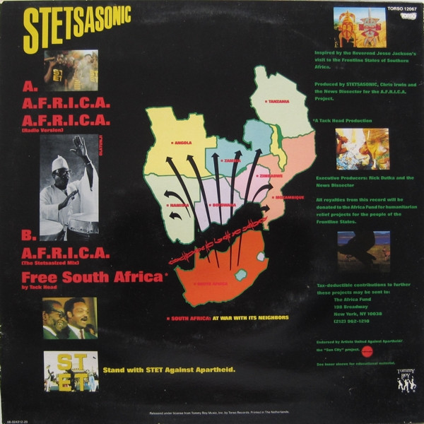 télécharger l'album Stetsasonic Featuring The Reverend Jesse Jackson With Olatunji And The Drums Of Passion - AFRICA