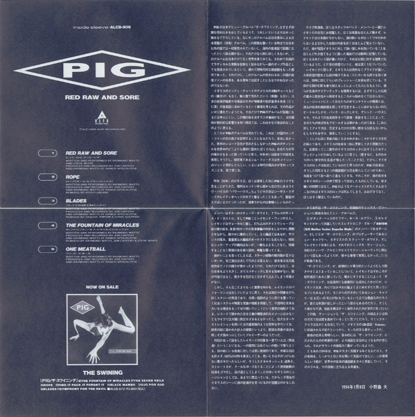 descargar álbum Pig - Red Raw And Sore