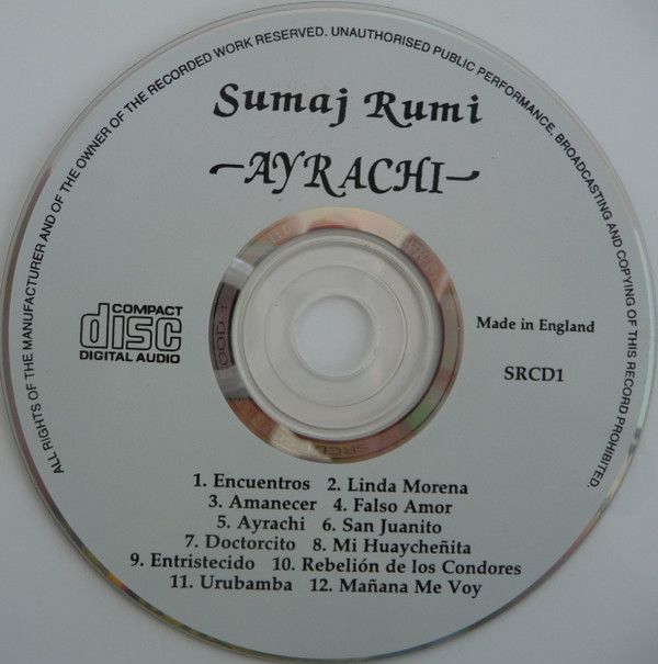 télécharger l'album Sumaj Rumi - Ayrachi Traditional Music From The Andes Bolivia