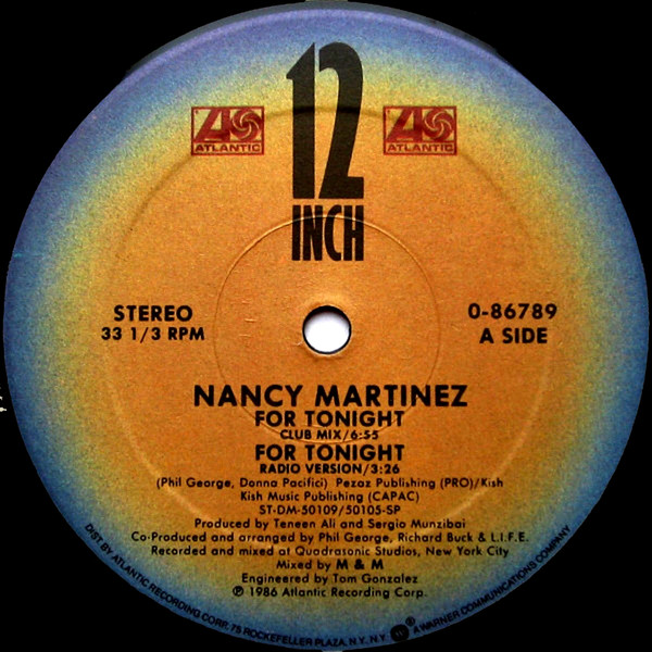 Nancy Martinez For Tonight 1986 Company Sleeve Sp Vinyl Discogs