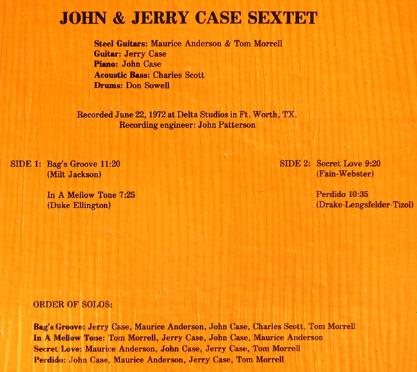 lataa albumi John & Jerry Case, Maurice Anderson , Tommy Morrell - Sextet Sessions