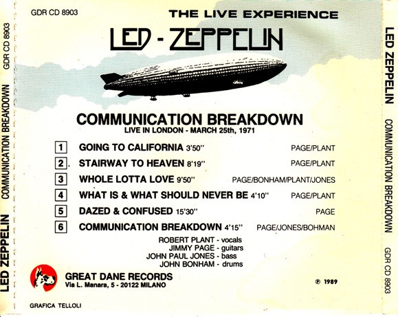 Communication 2025 breakdown zeppelin