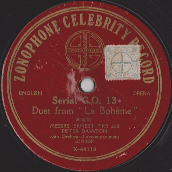descargar álbum Miss Alvena Yarrow And Mr Peter Dawson Ernest Pike And Peter Dawson - Duet From Don Giovanni Duet From La Bohême