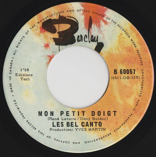 last ned album Les Bel Canto - Mon Petit Doigt Achete Un Billet