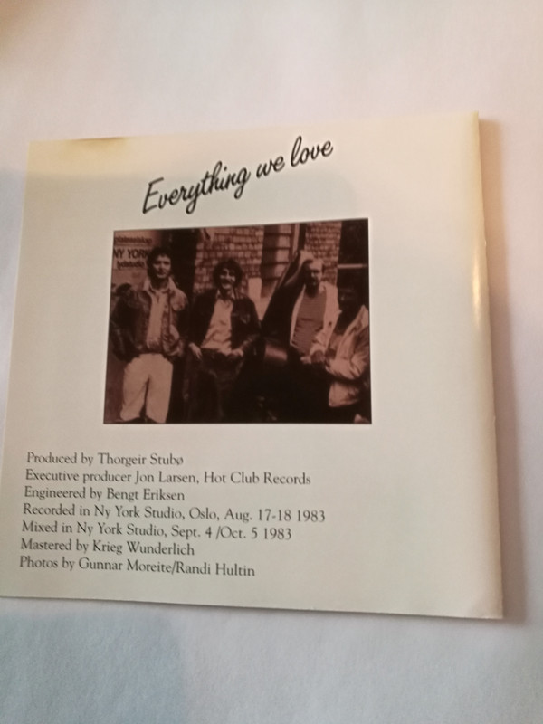 télécharger l'album Thorgeir Stubø & Doug Raney With Jesper Lundgaard And Ole Jacob Hansen - Everything We Love