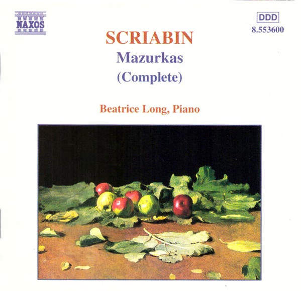 ladda ner album Scriabin Beatrice Long - Mazurkas Complete
