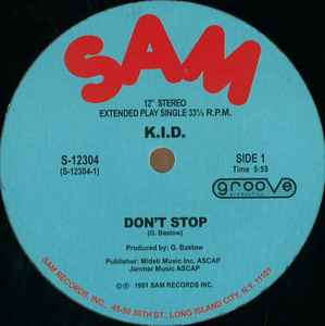 K.I.D. - Don't Stop / Hupendi Muziki Wangu (You Don't Like My Music) album cover