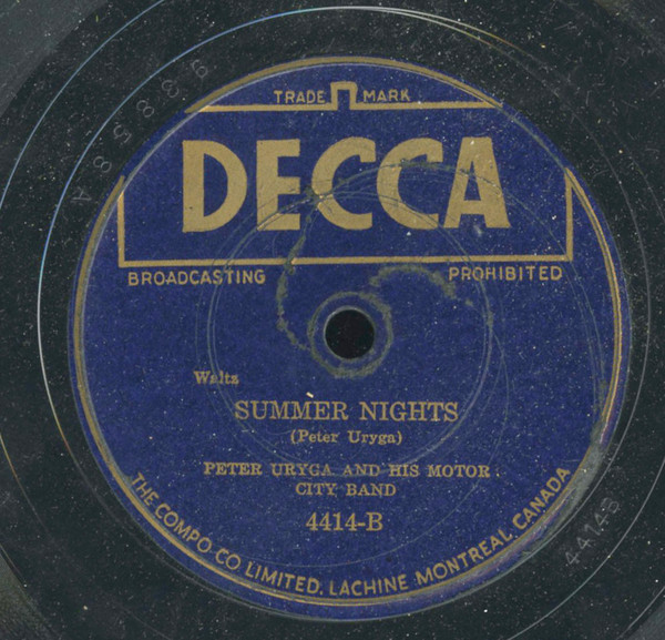 descargar álbum Peter Uryga And His Motor City Band - Bugle Call Polka Summer Nights Waltz