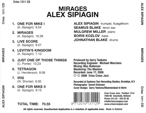 ladda ner album Alex Sipiagin - Mirages