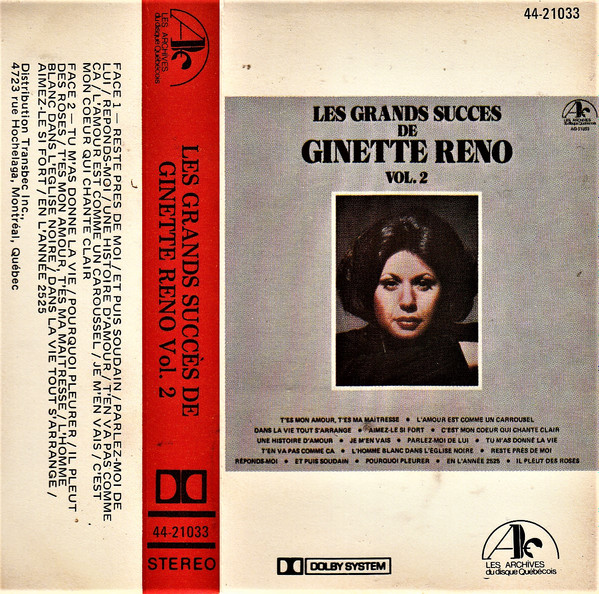 Album herunterladen Ginette Reno - Les Grands Succès De Ginette Reno Vol 1 1960 1970