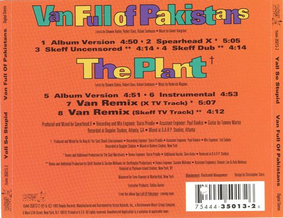 Yall So Stupid – Van Full Of Pakistans (1993, Vinyl) - Discogs