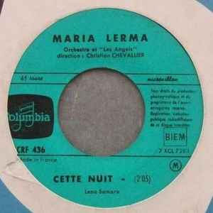 Maria Lerma - Cette Nuit album cover