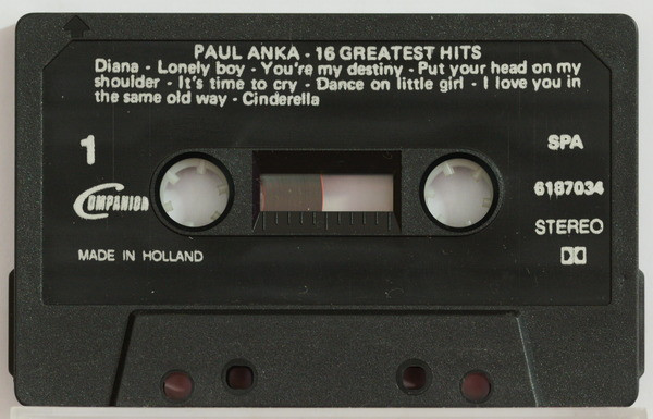 last ned album Paul Anka - 16 Greatest Hits